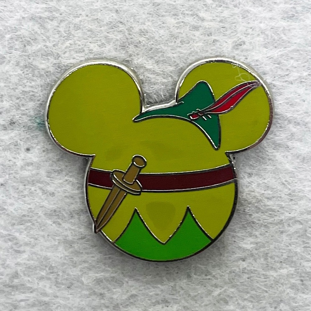 🔮 5/$25 Disney Peter Pan Mickey Mouse Icon Pin